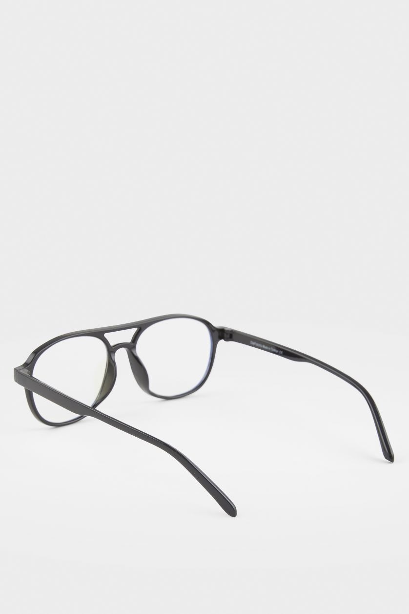 Woman Black Woman Circle Sunglasses