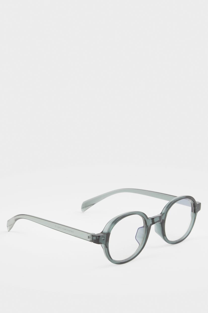 Woman Green Woman Circle Sunglasses