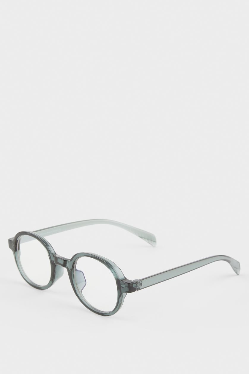 Woman Green Woman Circle Sunglasses