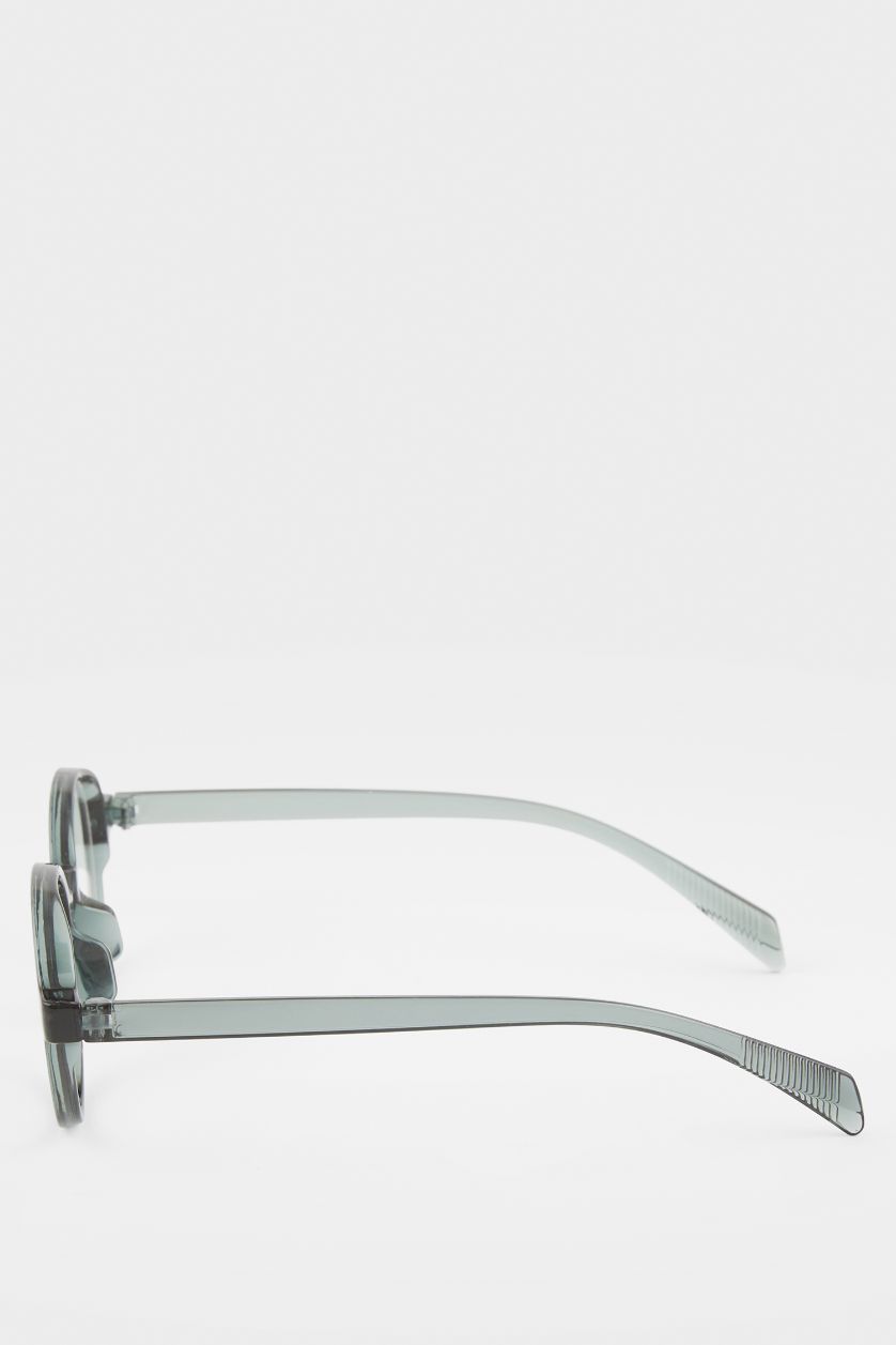 Woman Green Woman Circle Sunglasses