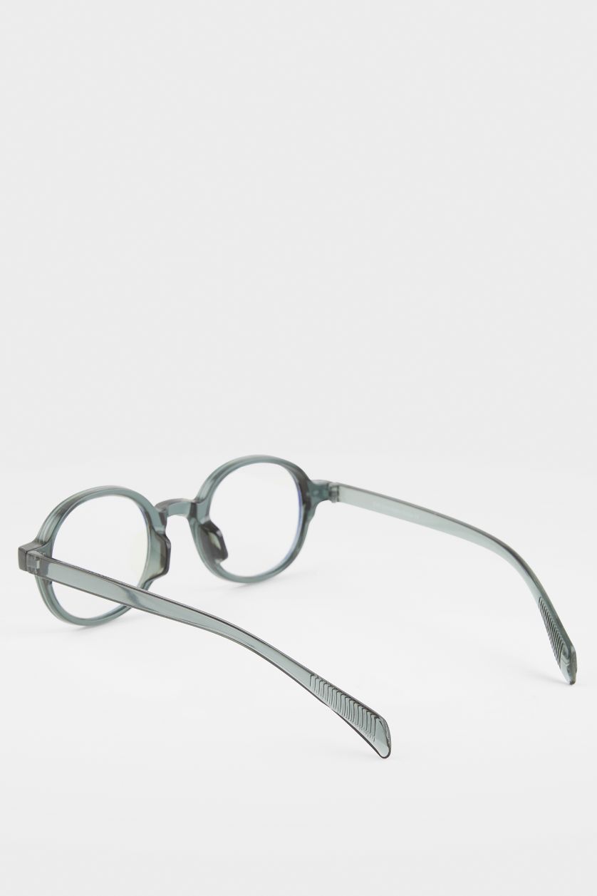 Woman Green Woman Circle Sunglasses