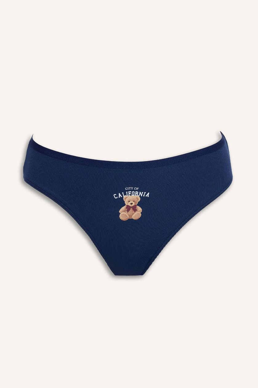 Kadın Lacivert Ribana 2'li Brief Külot