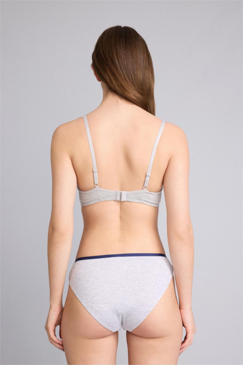 WOMAN NAVY Ribbed 2 Piece Panties