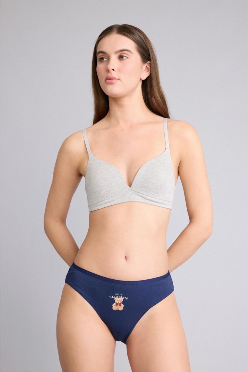 WOMAN NAVY Ribbed 2 Piece Panties