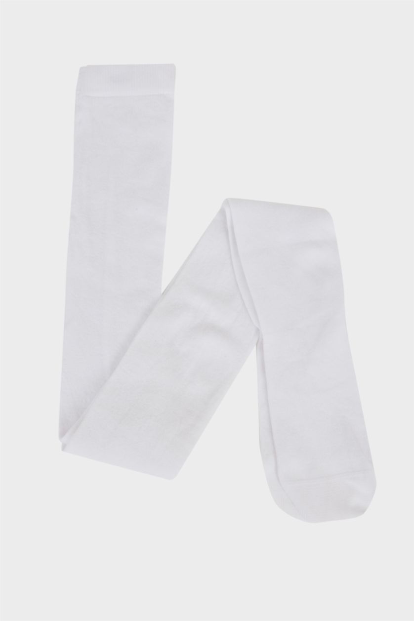Kız Çocuk - Genç Kız Kırık Beyaz 2'li Pamuklu Külotlu Çorap Kız Çocuk