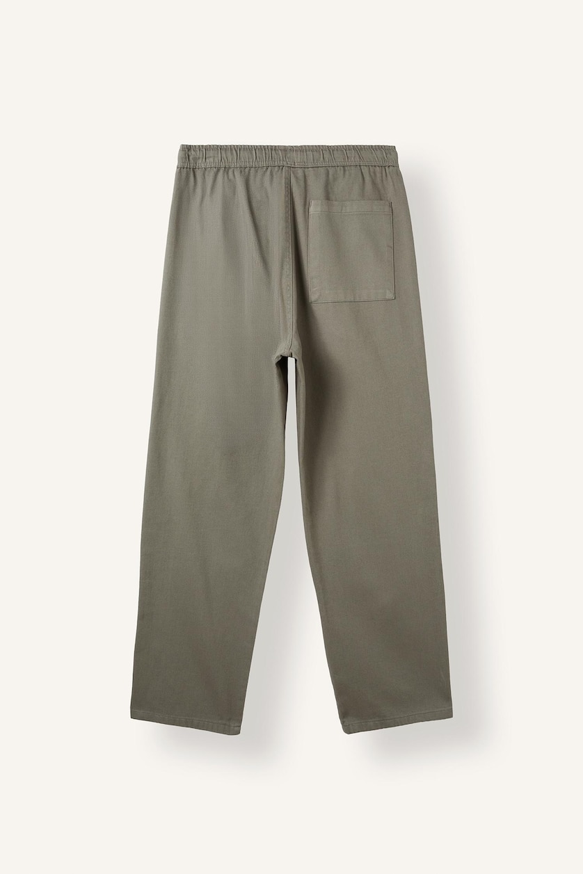 MAN Light Khaki 100% Cotton Baggy Fit Trousers