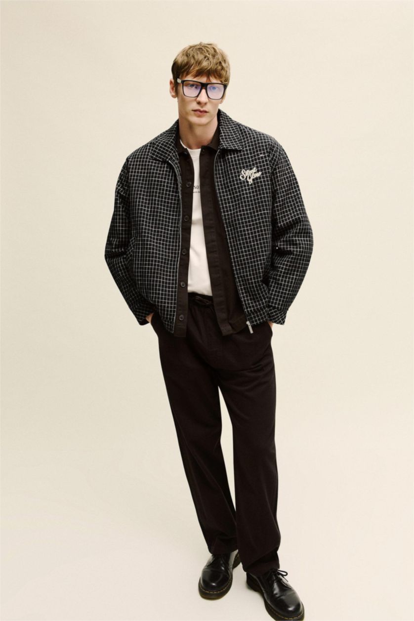 Erkek Kahve Premıum %100 Pamuk Baggy Fit Pantolon