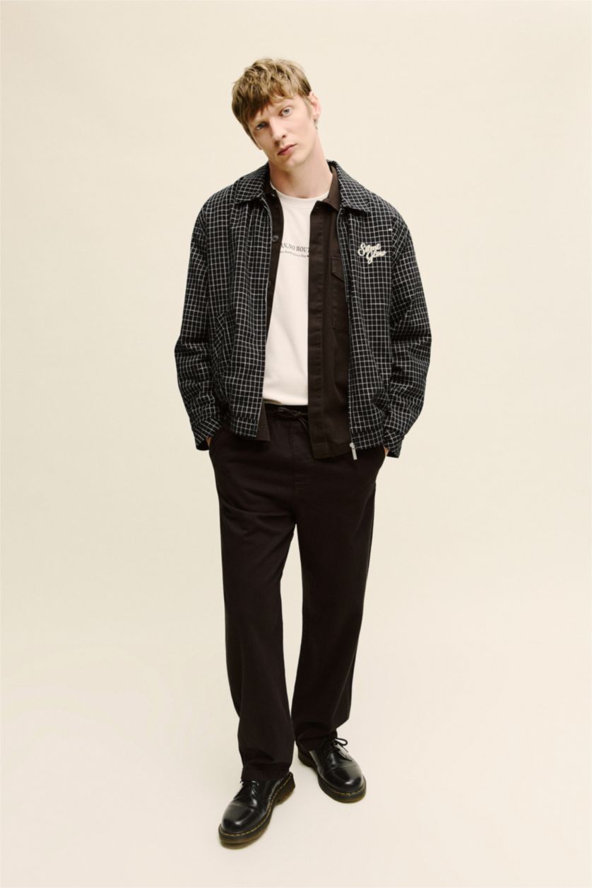 Erkek Kahve Premıum %100 Pamuk Baggy Fit Pantolon