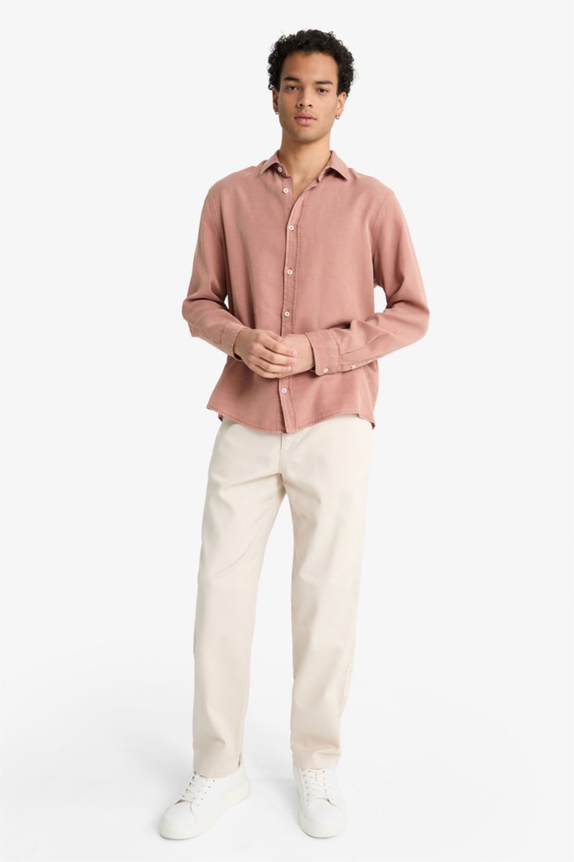 Man Stone Wide Leg Trousers