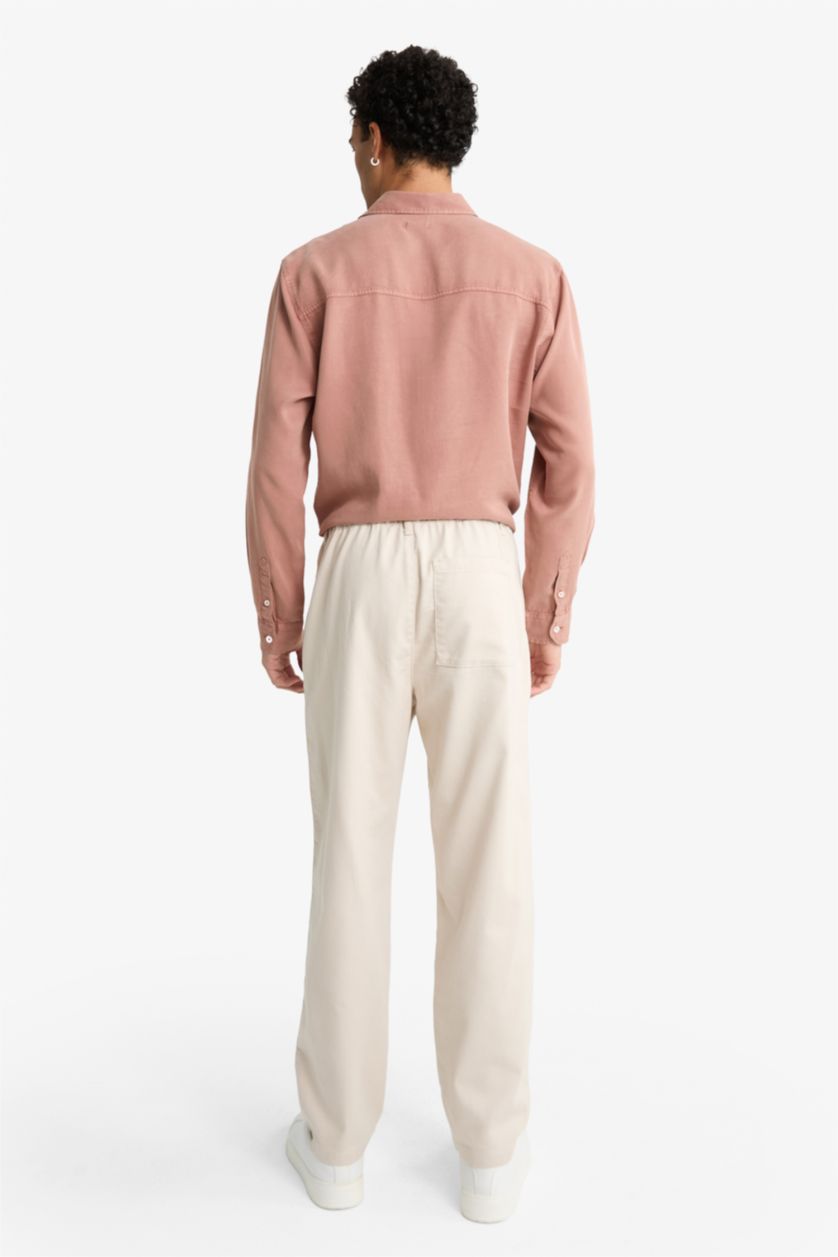 Man Stone Wide Leg Trousers