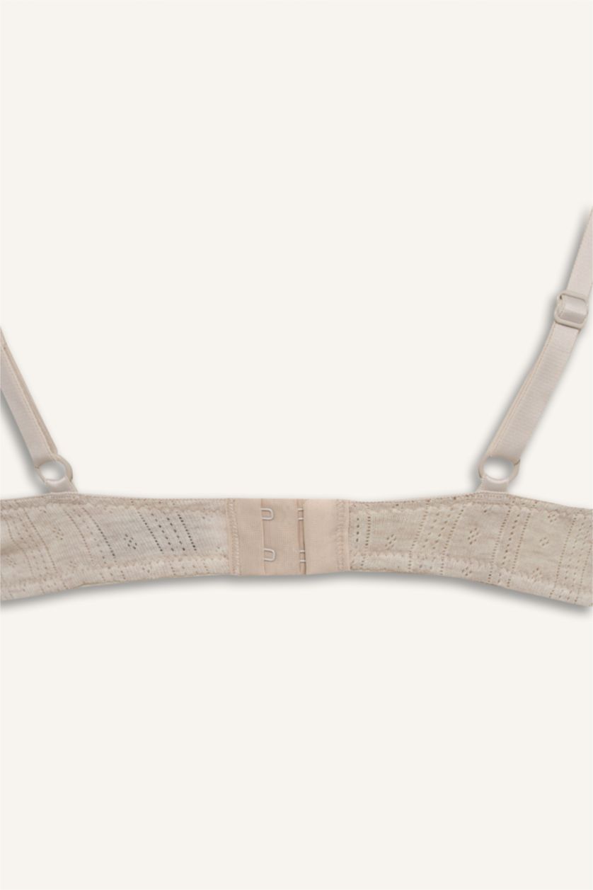 نساء ميلانج بني فاتح حمالة صدر برا تيشيرت مبطن