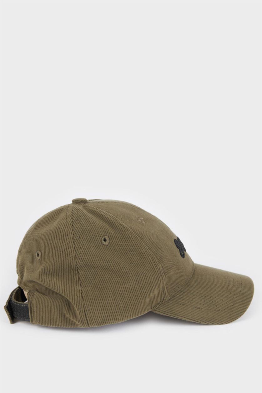 Man Khaki Man Corduroy Cap
