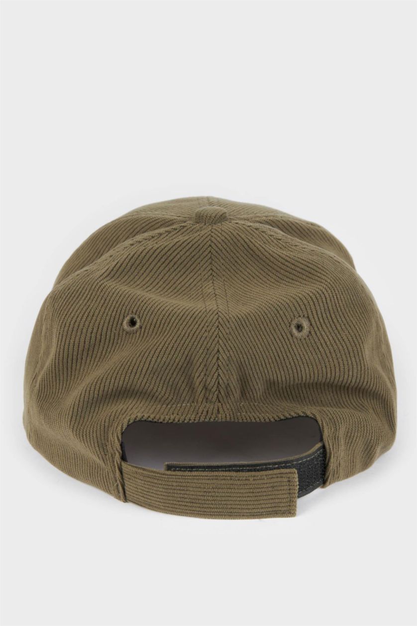 Man Khaki Man Corduroy Cap