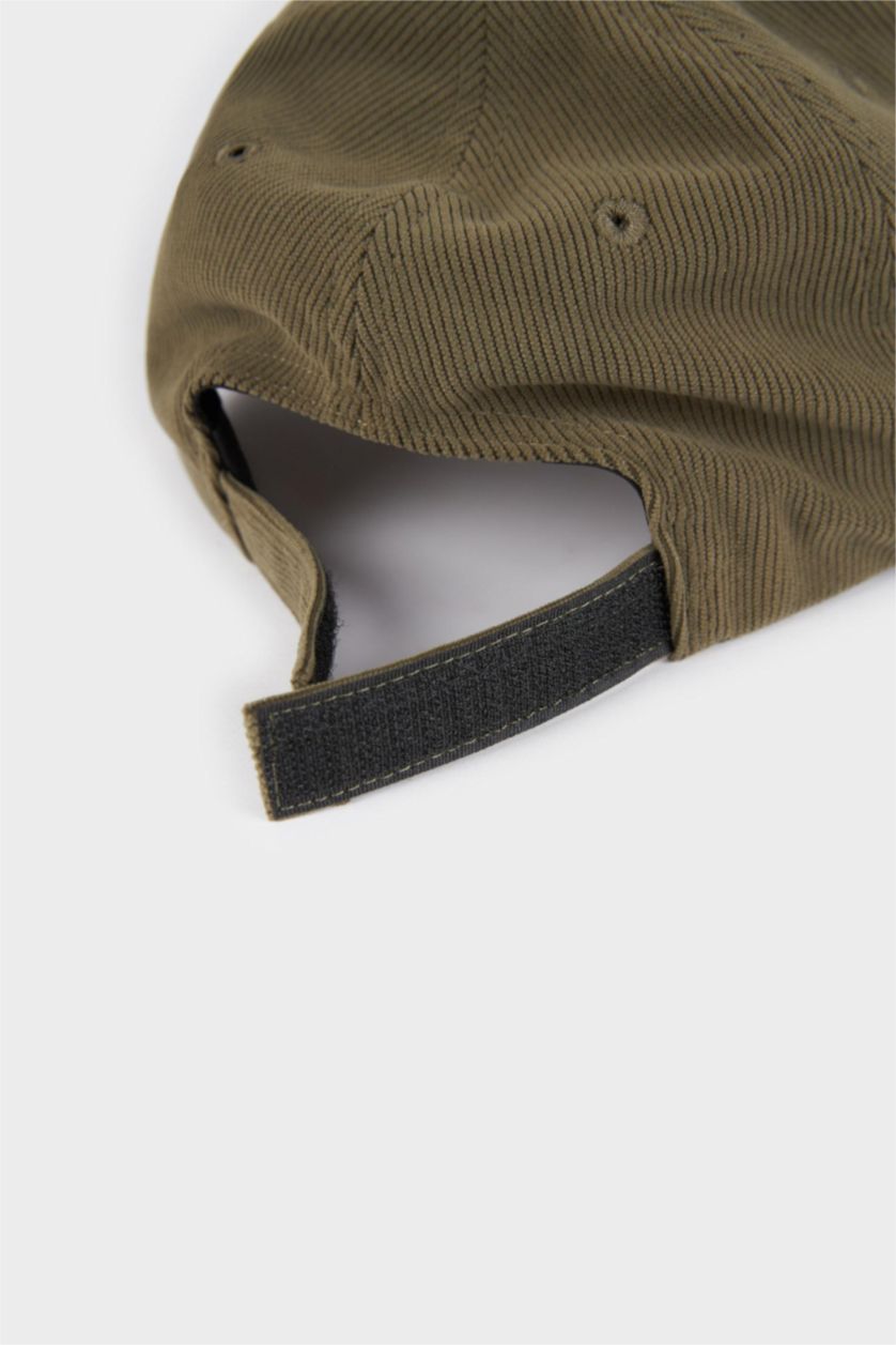 Man Khaki Man Corduroy Cap