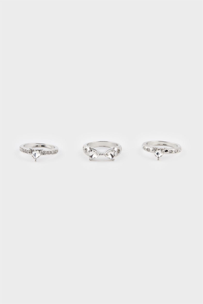 WOMAN SILVER Woman 3 Piece Silver Rings