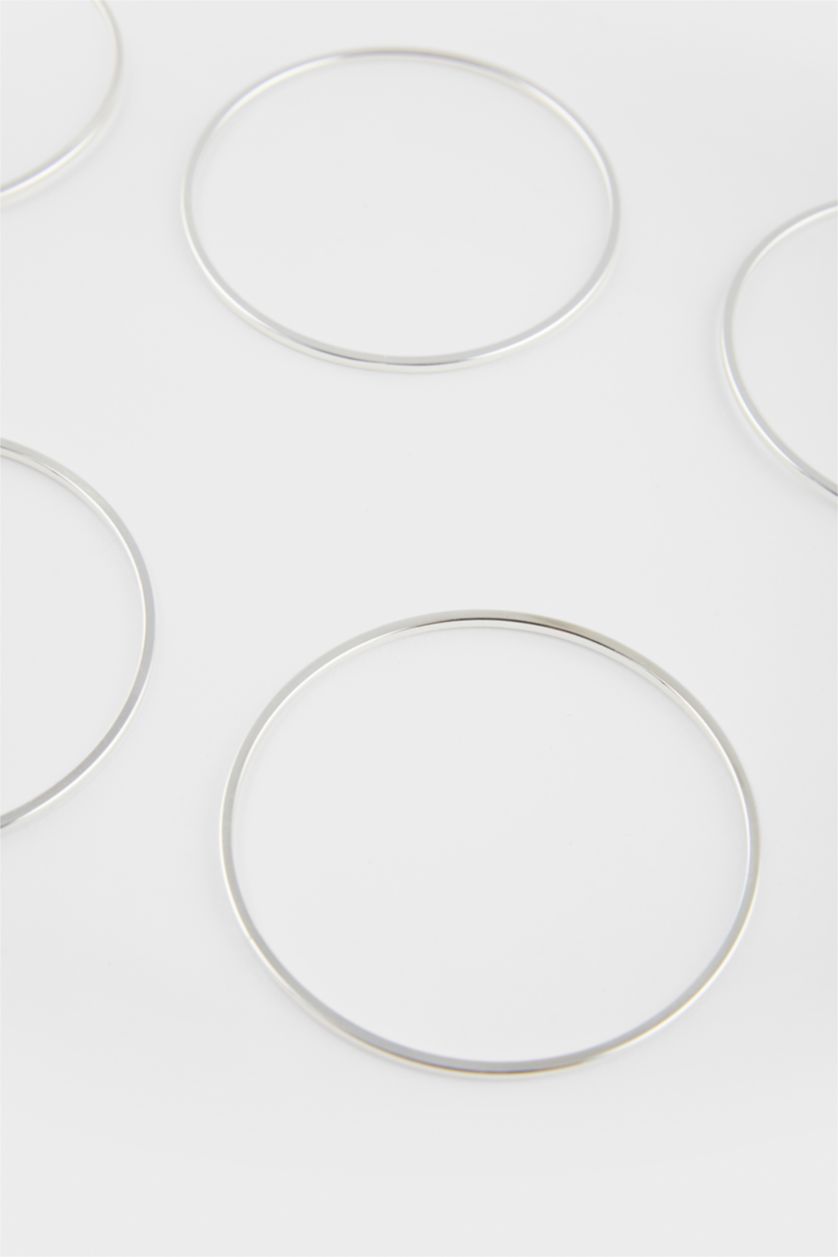 Женщины Серебряный Женский комплект из 5-ти серебряных браслетов