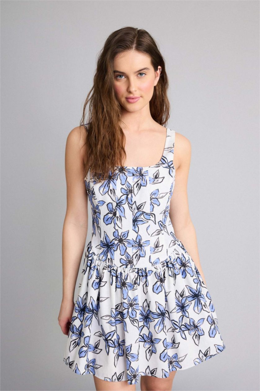 نساء اوف وايت فستان بحر قطن قصة عادية من Fall in Love