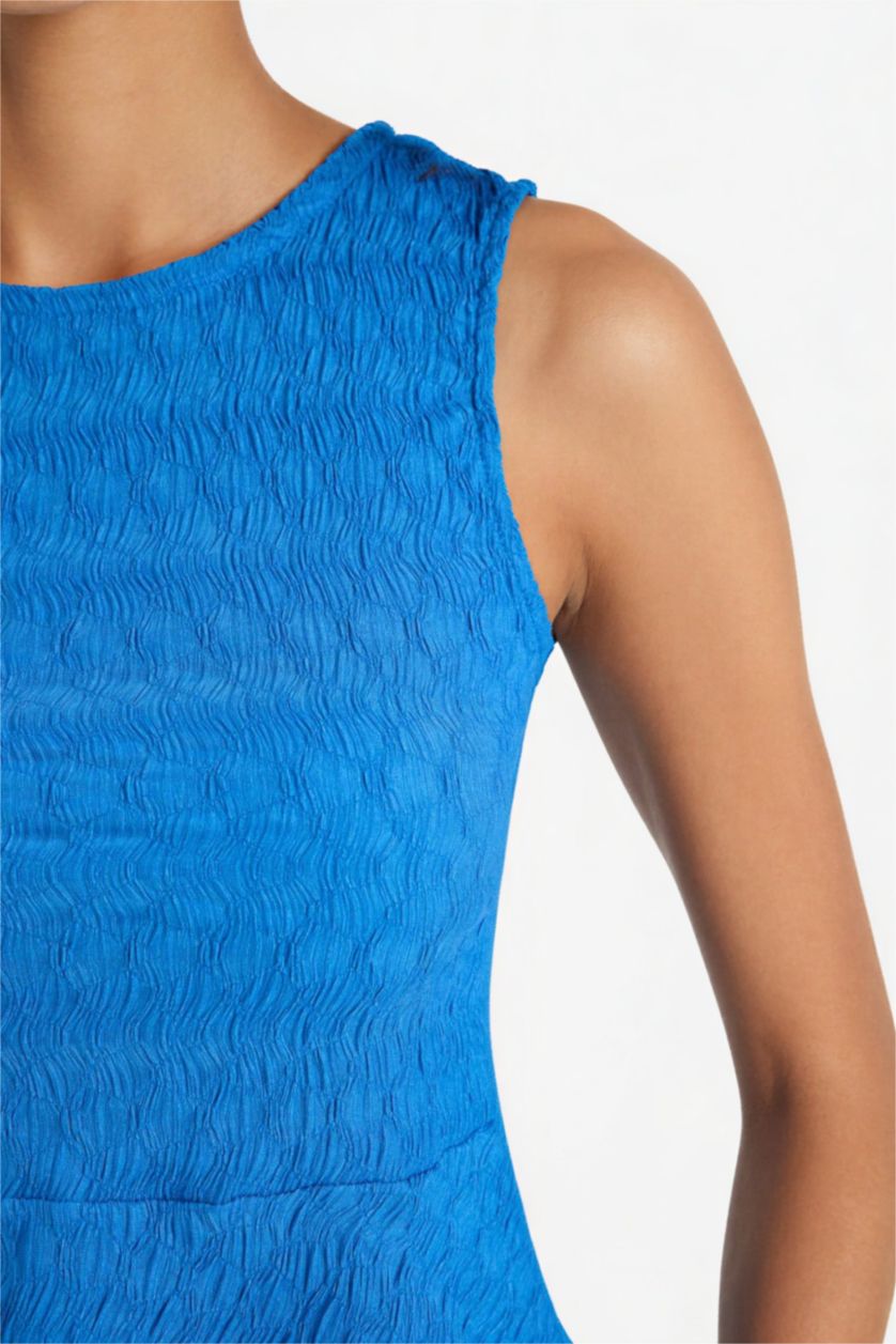 Kadın Royal Slım Fıt Bisiklet Yaka Bürümcük Atlet