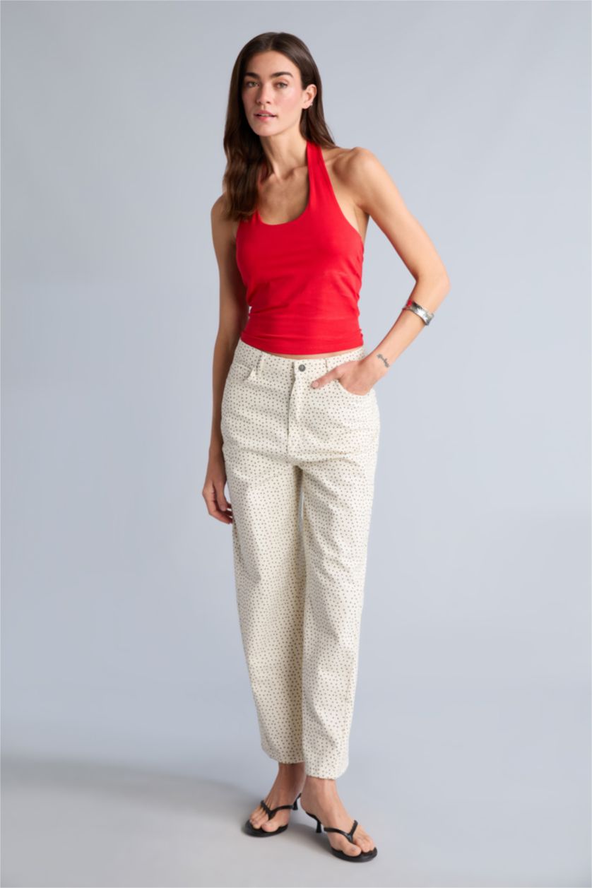 Kadın Kırmızı Slim Fit Atlet