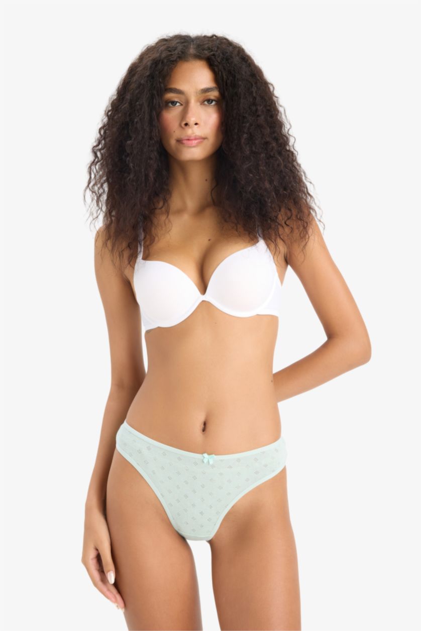 WOMAN White Fall in Love Micro Coated Full Push Up T-Shirt Bra