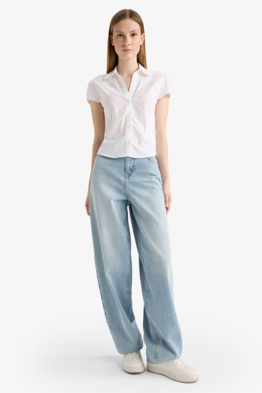 Kadın Beyaz Fıtted Bengalin