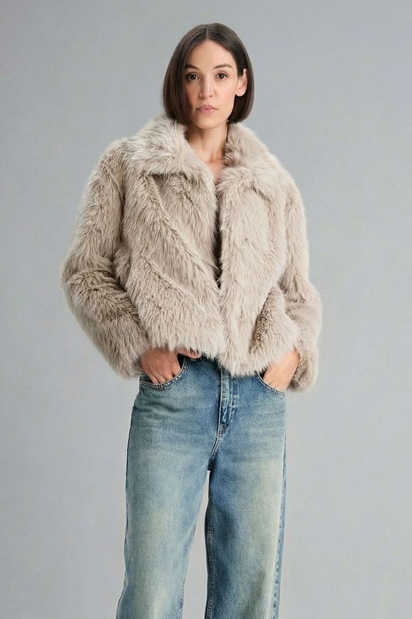 Woman Vison Regular Fit Fur Faux Fur