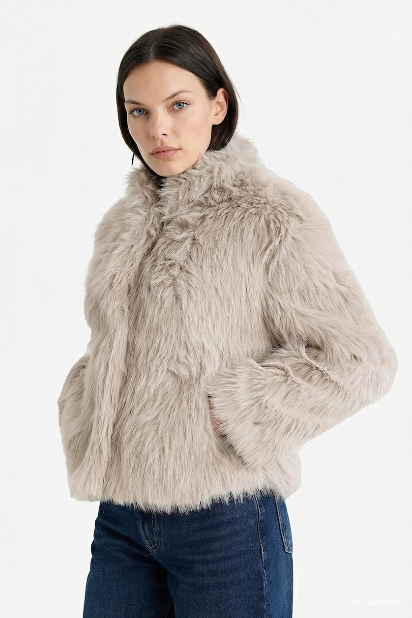 Women Vison Faux Fur