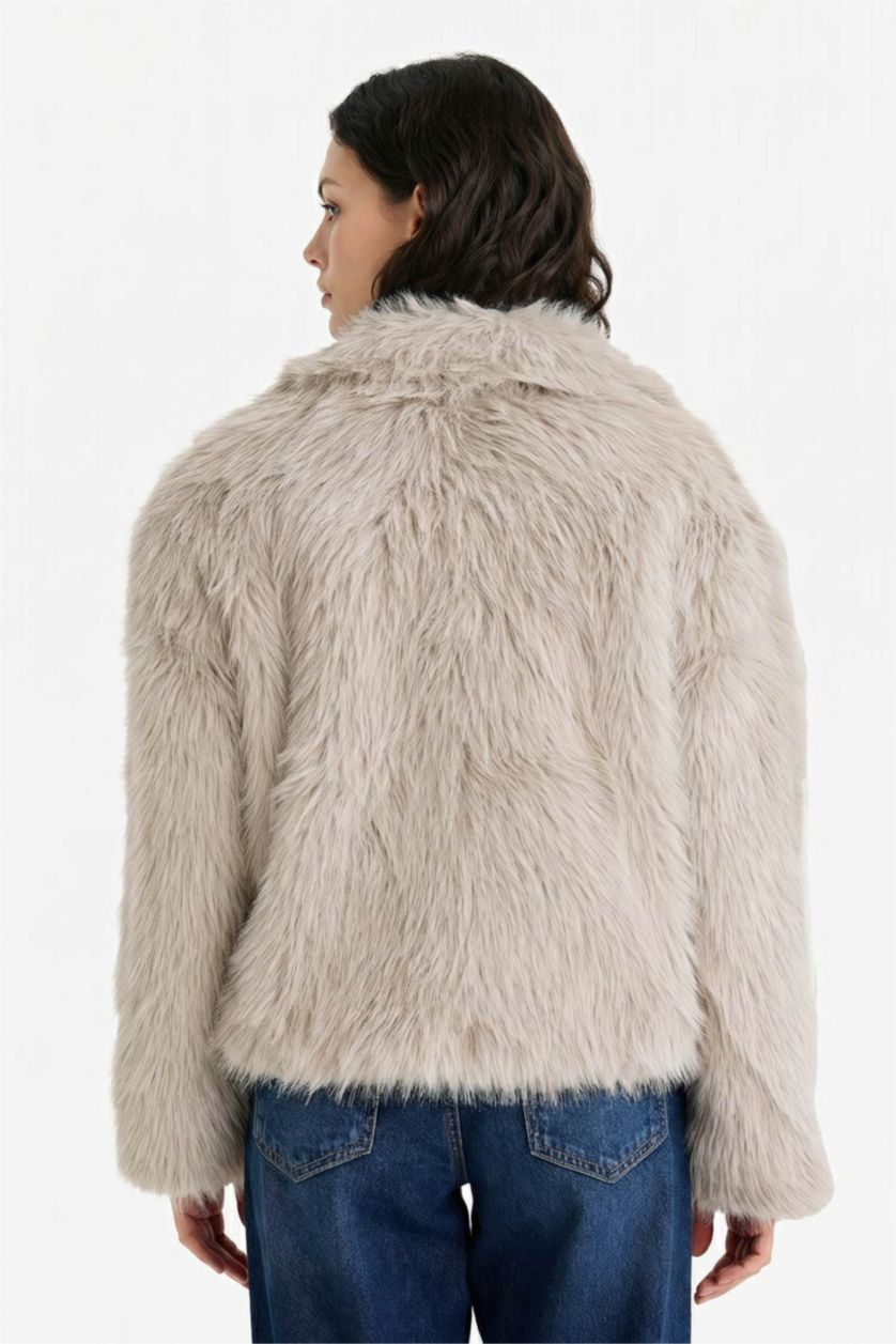 Woman Vison Regular Fit Fur Faux Fur