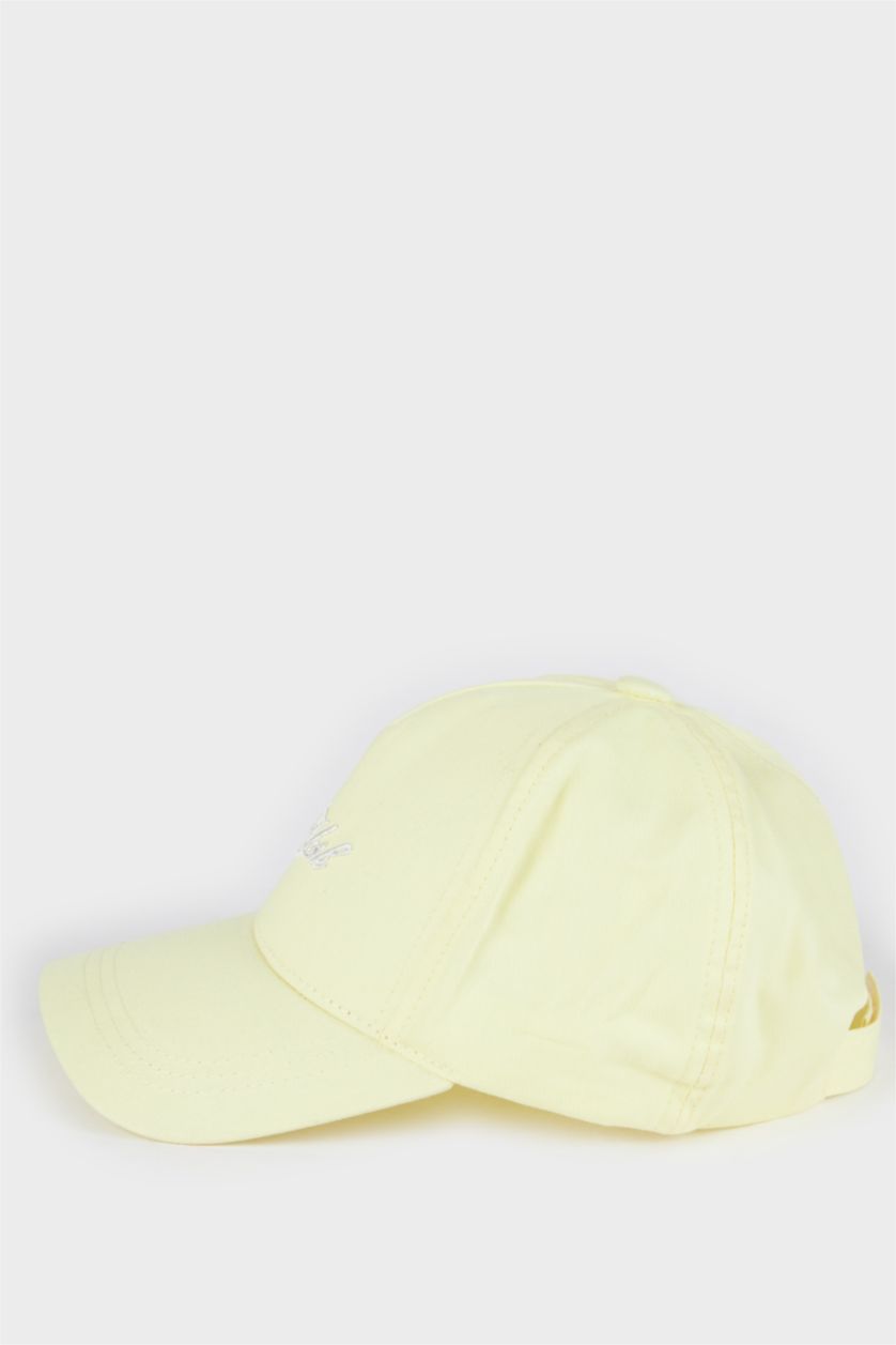 Kadın Sarı Kadın Pamuklu Cap Şapka