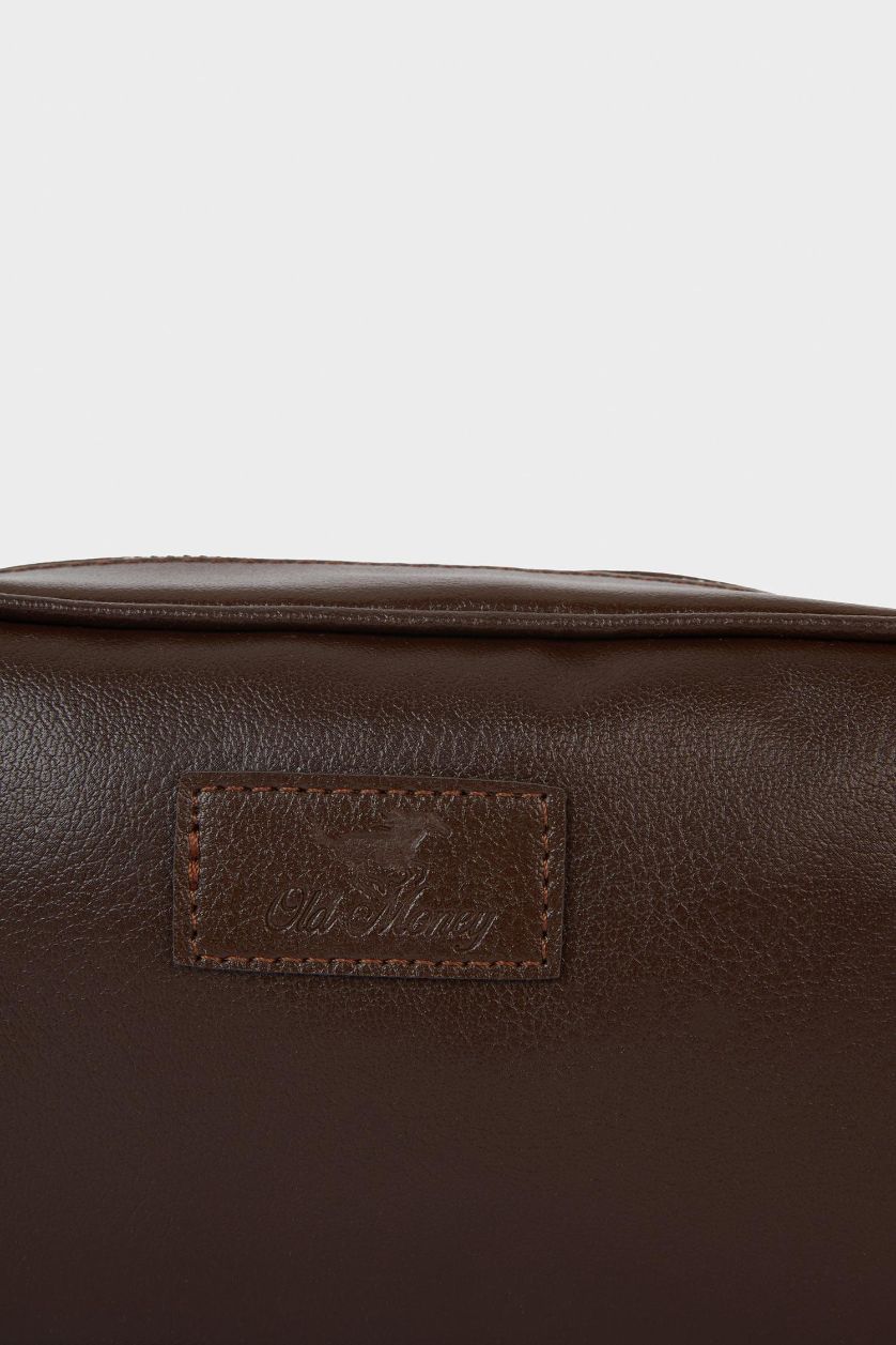 Erkek Kahve Erkek Suni Deri El Çantası