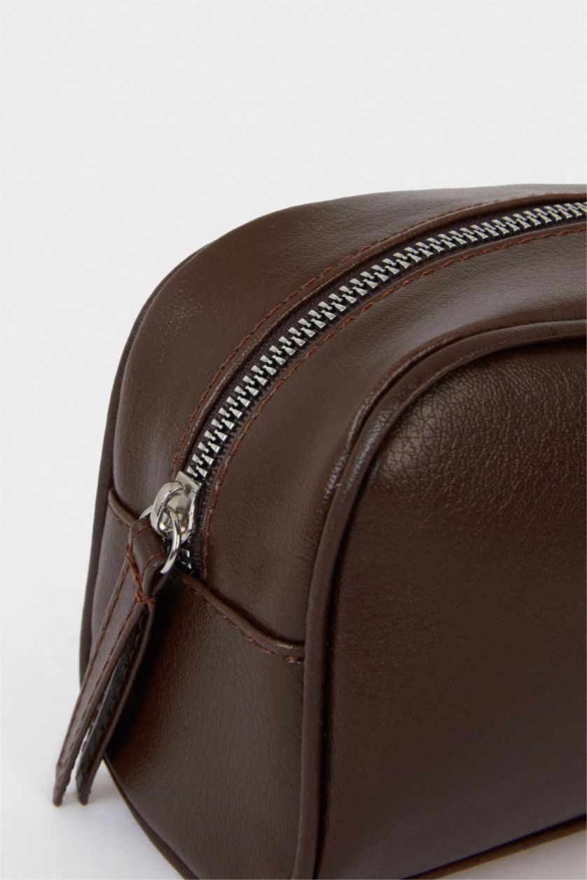 Erkek Kahve Erkek Suni Deri El Çantası