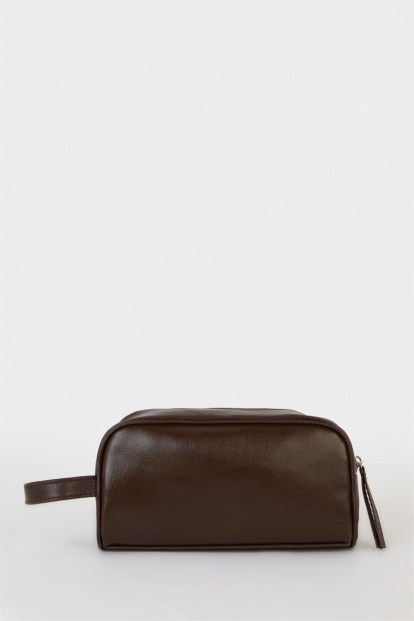 Erkek Kahve Erkek Suni Deri El Çantası