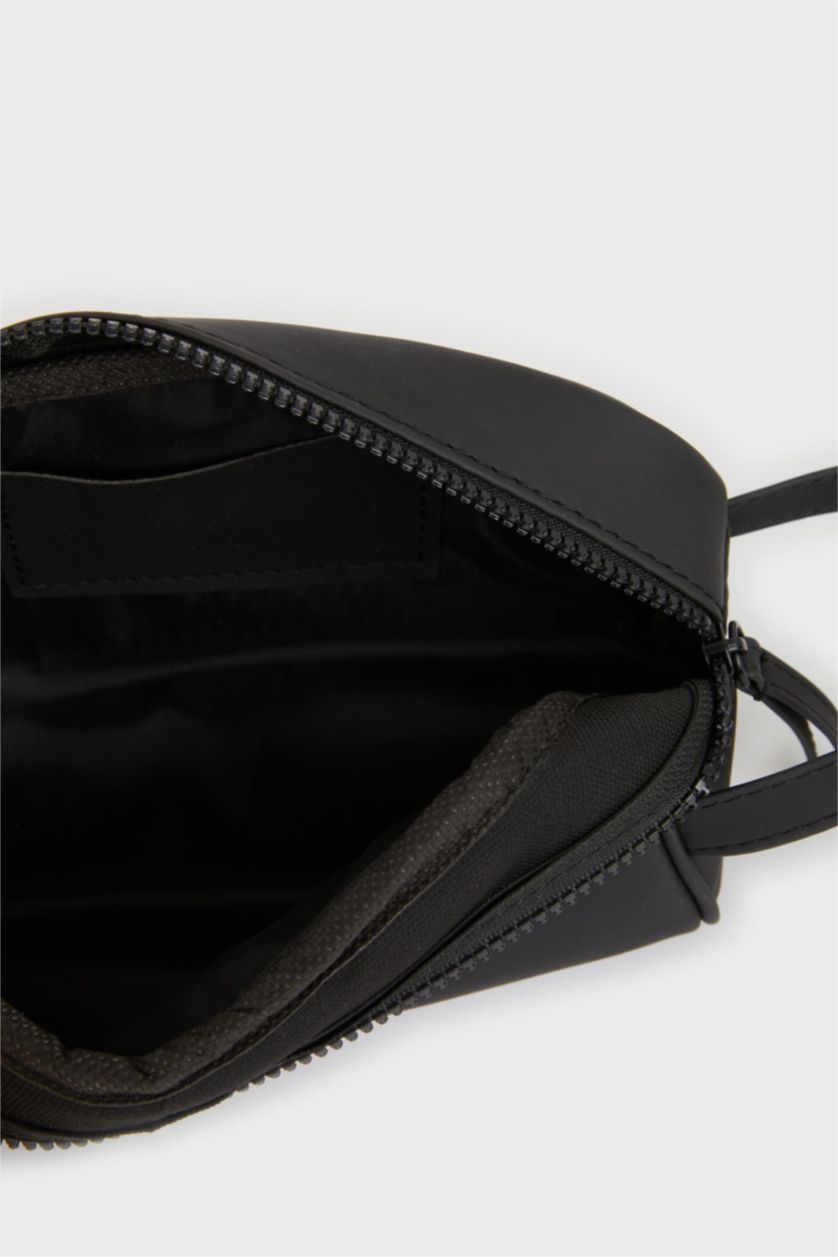 Erkek Siyah Erkek Suni Deri El Çantası