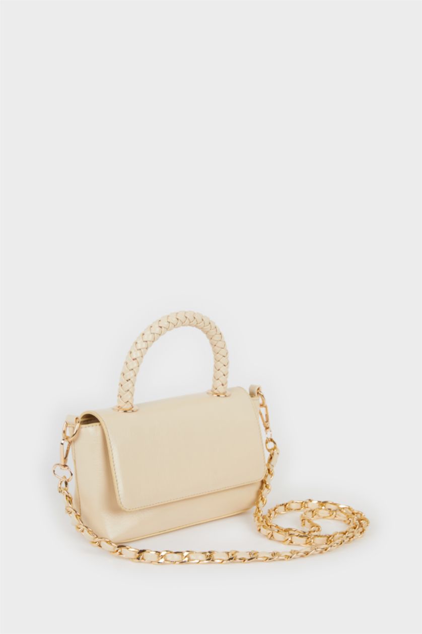 WOMAN Beige Woman Handbag