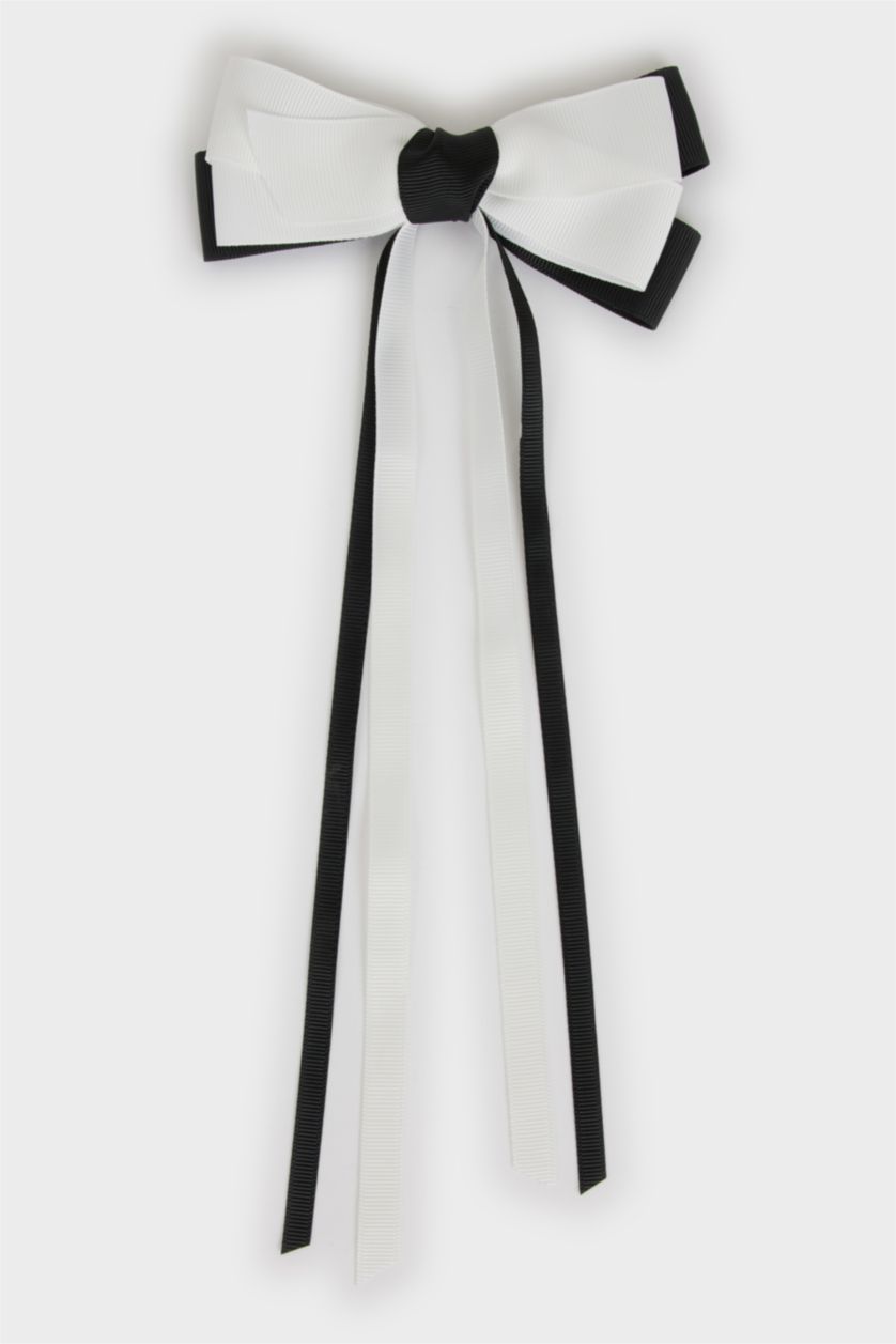 Kız Çocuk - Genç Kız Siyah Kurdele Detaylı Toka Kız Çocuk