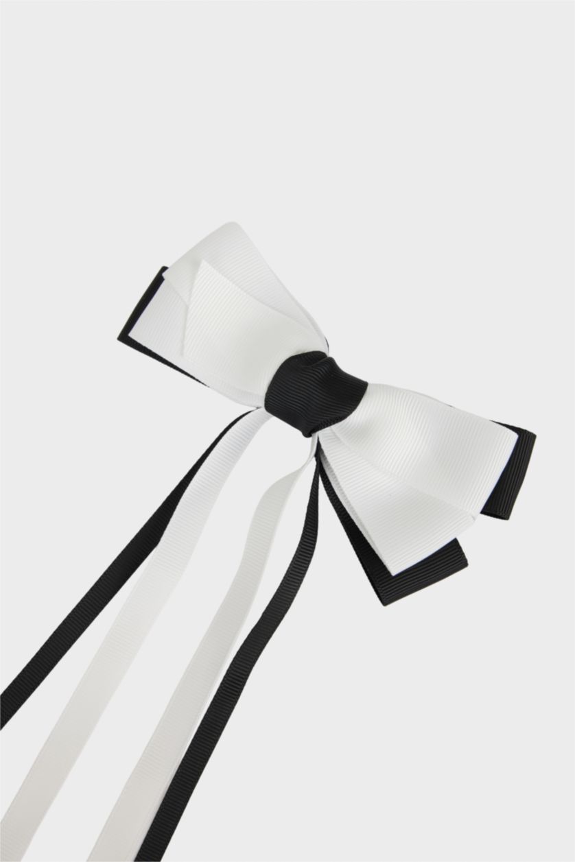 Kız Çocuk - Genç Kız Siyah Kurdele Detaylı Toka Kız Çocuk