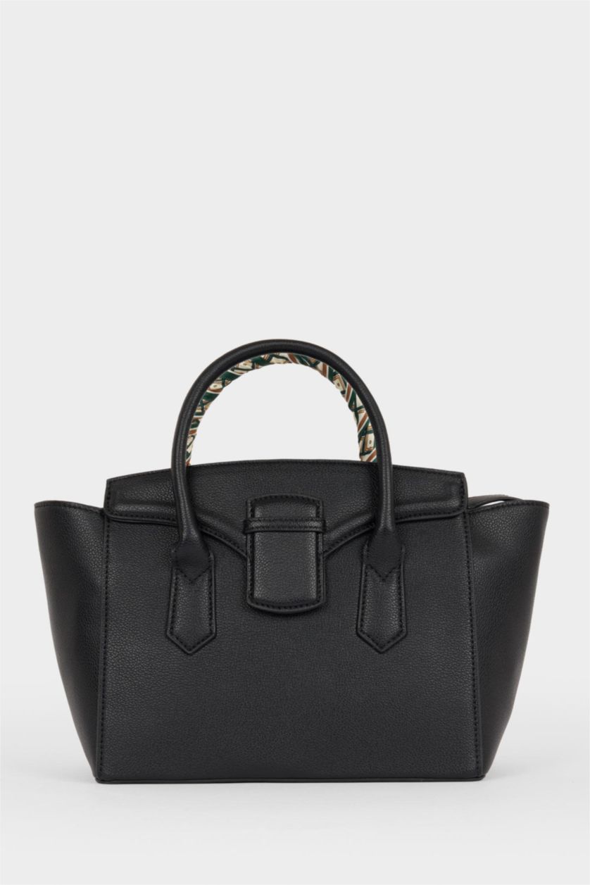 Women Black Faux Leather Coin Purse