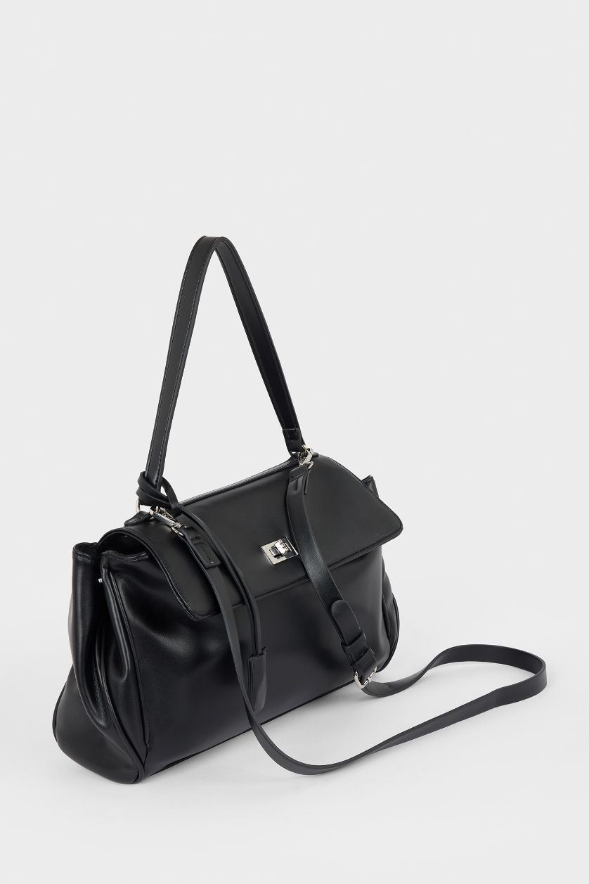 Kadın Siyah Kadın Suni Deri Çapraz Çanta