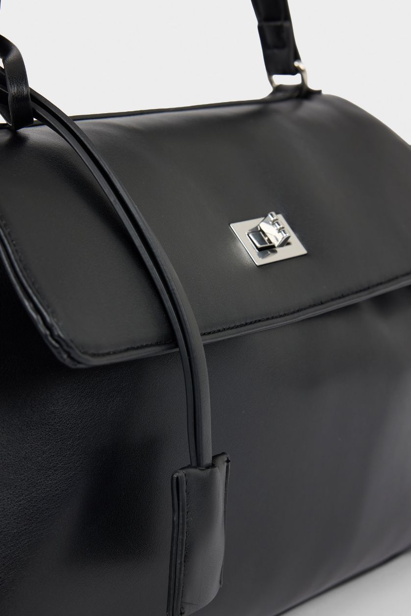 Kadın Siyah Kadın Suni Deri Çapraz Çanta