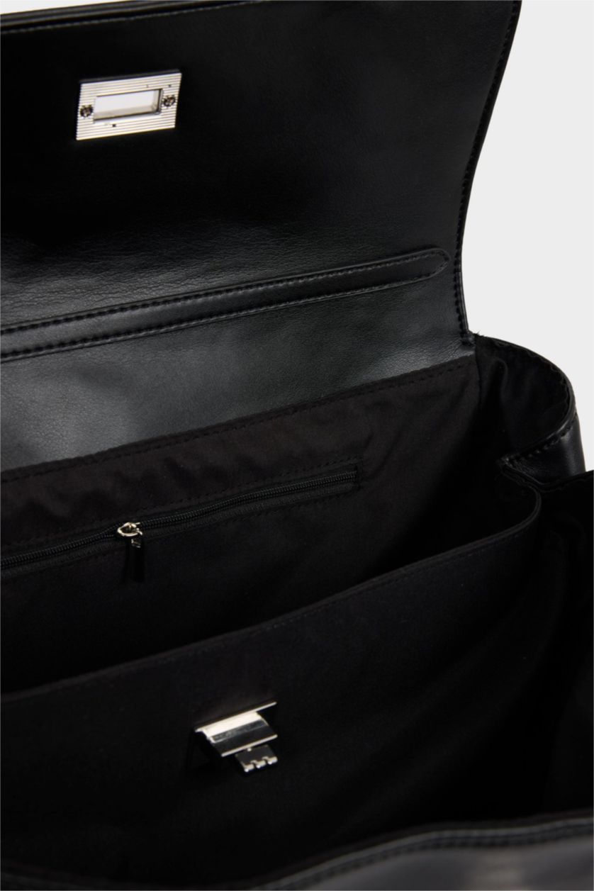 Kadın Siyah Suni Deri Çapraz Çanta