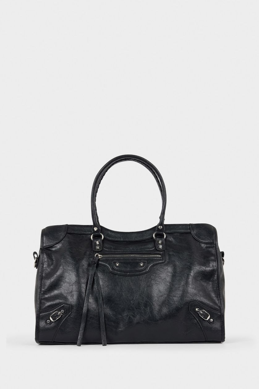 Kadın Siyah Kadın Suni Deri Omuz Çantası