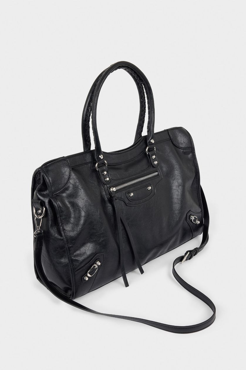 Kadın Siyah Kadın Suni Deri Omuz Çantası