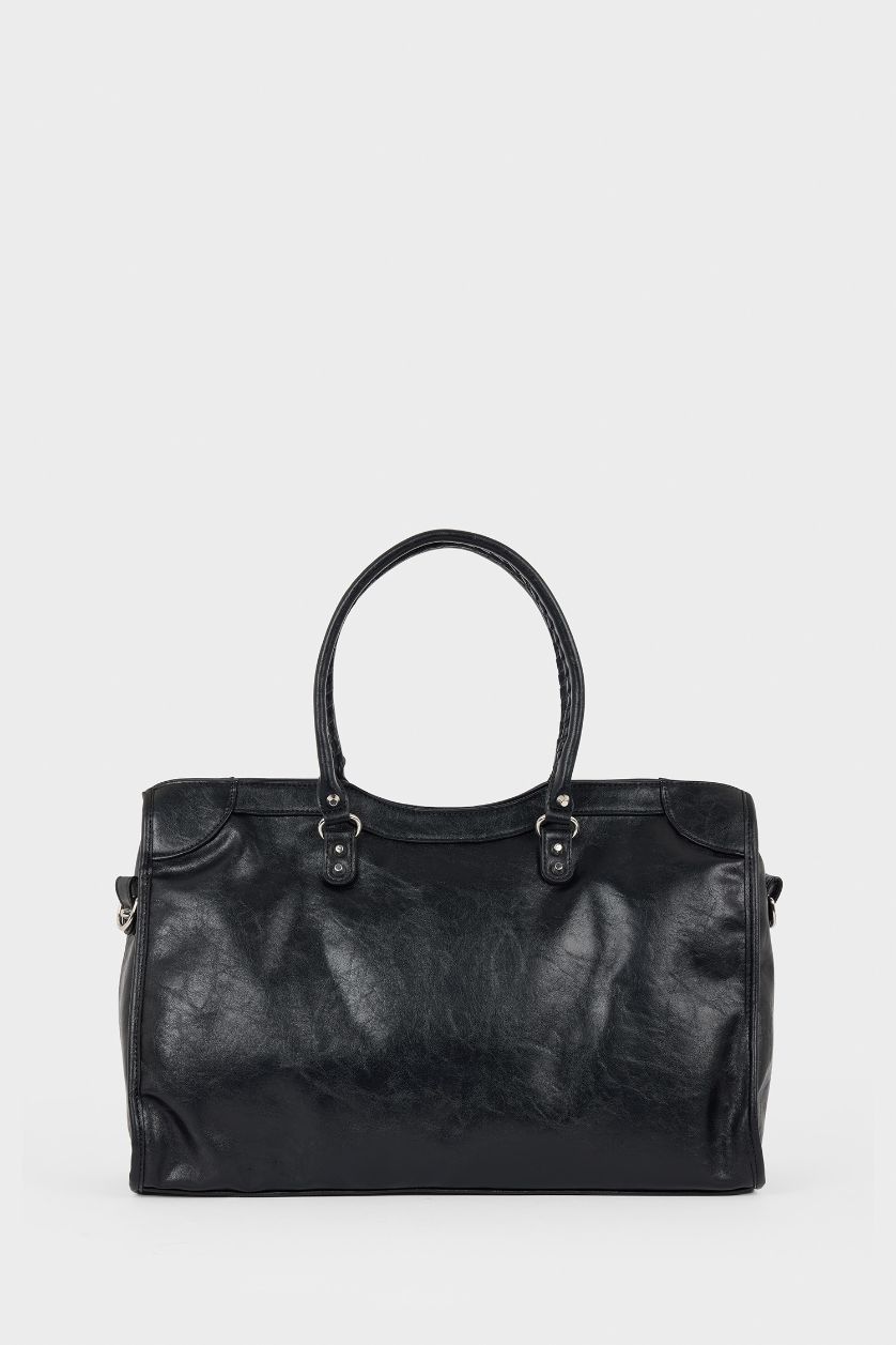 Kadın Siyah Kadın Suni Deri Omuz Çantası