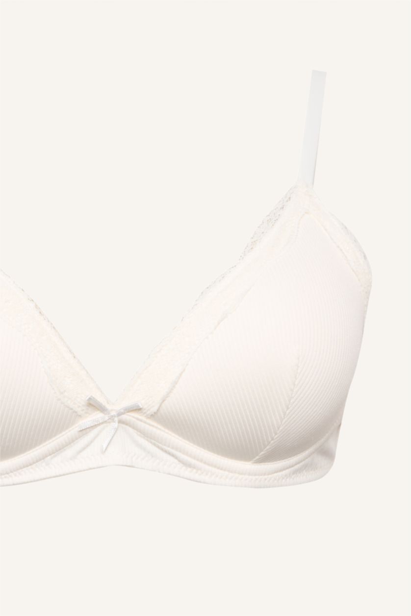 Kadın Ekru Micro Kaplı Dolgusuz Balensiz Bralet