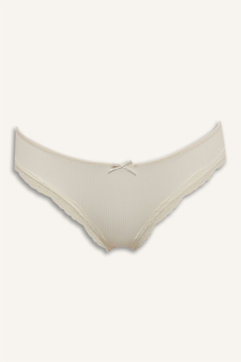 نساء بيج فاتح كلوت برازيلي ميكرو بتفاصيل دانتيل