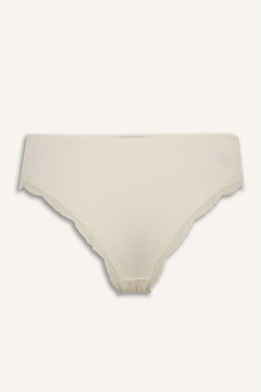 نساء بيج فاتح كلوت برازيلي ميكرو بتفاصيل دانتيل