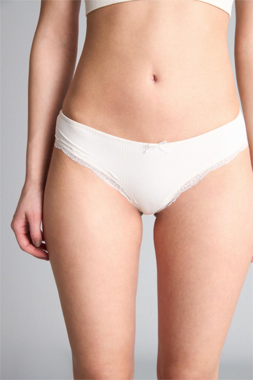 حريمي بيج فاتح كلوت ميكرو برازيلي مفصل دانتيل