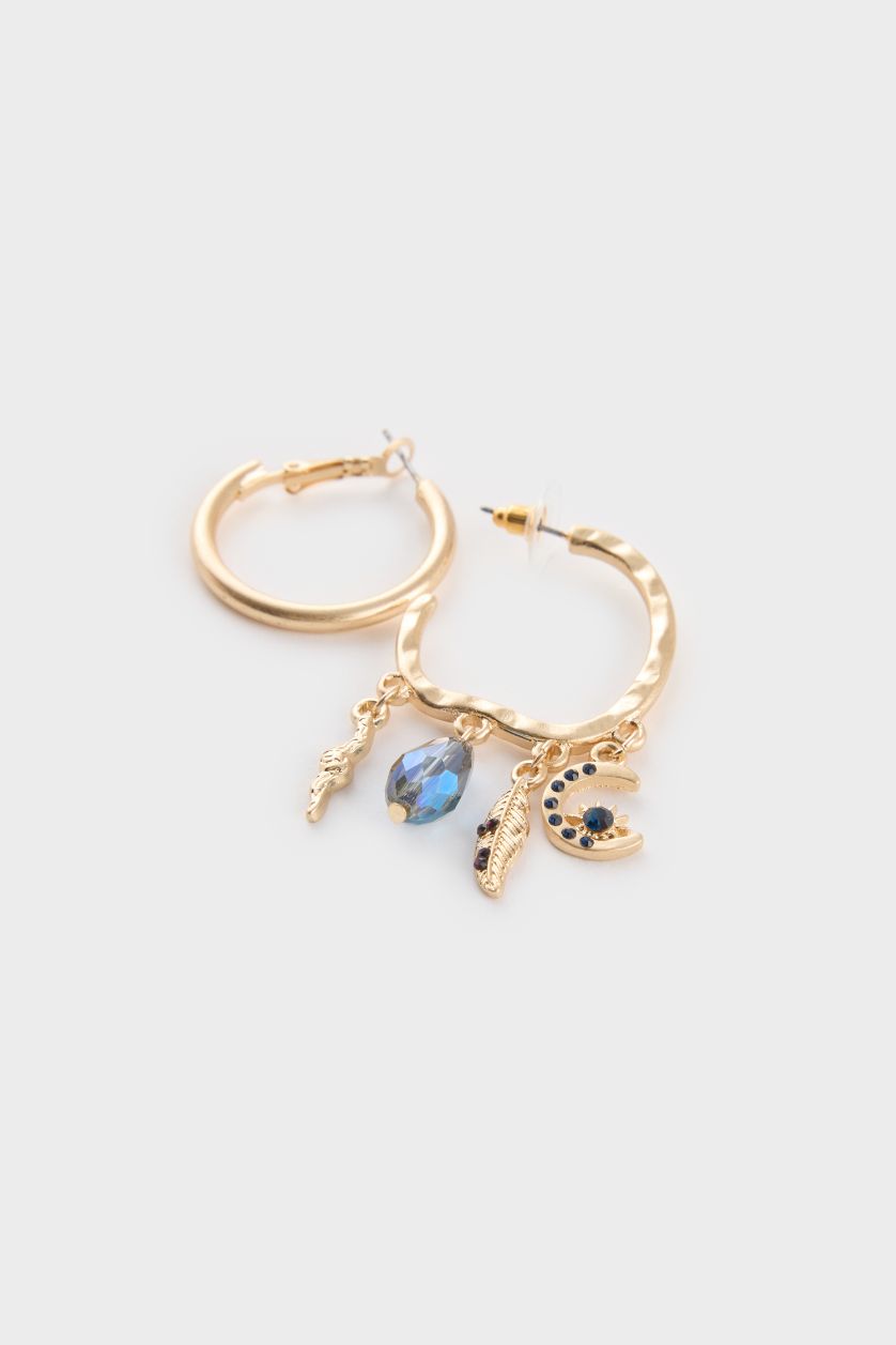 WOMAN Altın Woman 2 Piece Golden Earrings