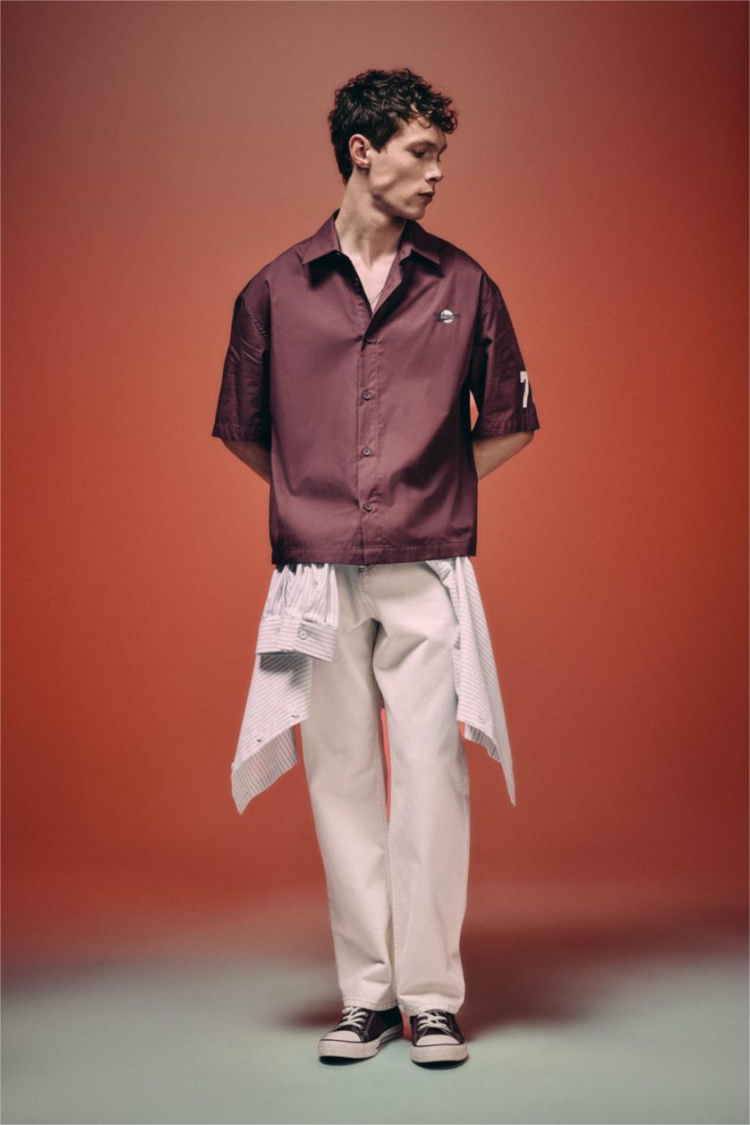 Erkek Kum Baggy Fıt Pantolon