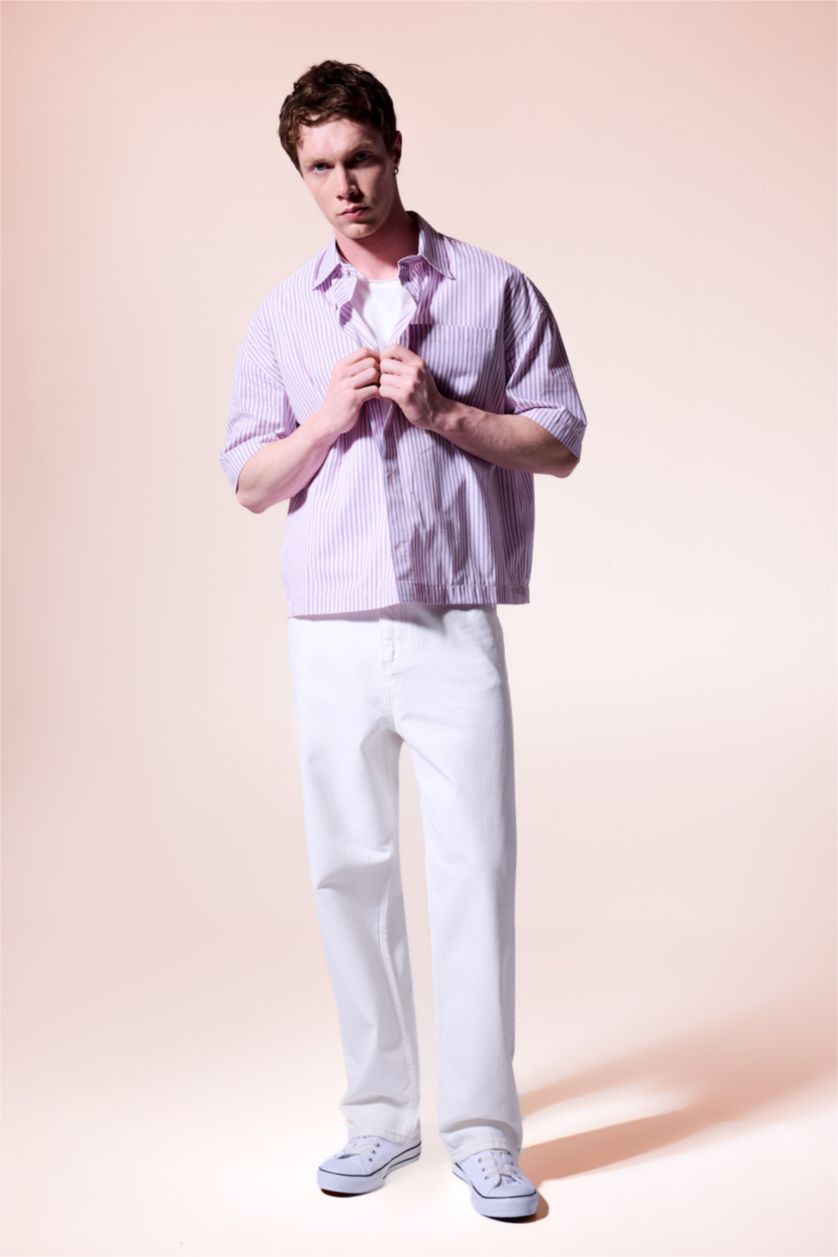MAN Sand Baggy Fit Trousers